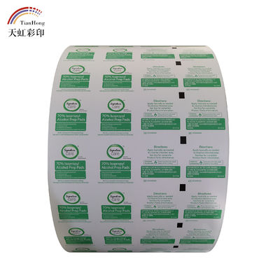 Aparatos e instrumentos médicos Embalaje de papel de aluminio para almohadillas de preparación de alcohol