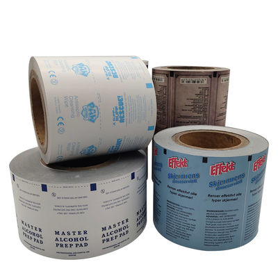 Papel de papel de aluminio médico para toallitas antisépticas de alcohol en 1 a 9 opciones de color