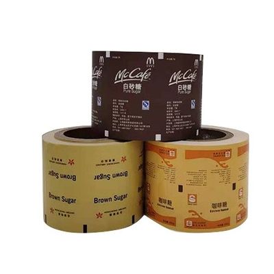 Rollo de papel recubierto de PE de tamaño personalizado para envases de azúcar/sal/café/nut/pimienta