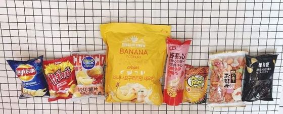 Hasta 9 colores Banana Chips Bolsa de embalaje para las capas Chips de papa Durable y atractivo