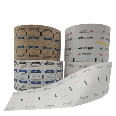 Rollo de papel laminado con recubrimiento industrial de PE para bolsas de sal de pimienta