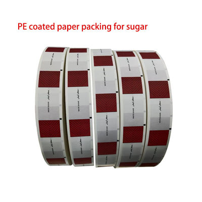 Impresión flexográfica de tubos de azúcar, bolsas de edulcorantes, embalaje en papel con película recubierta en PE