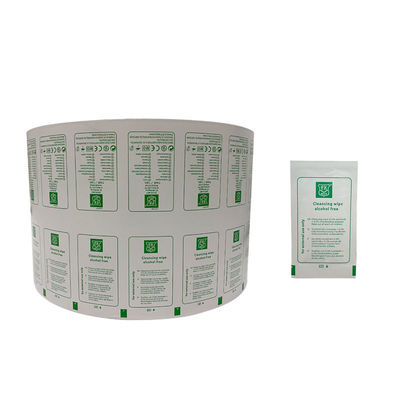 Tamaño 5x5cm Pads de preparación de alcohol de un solo lado Material de embalaje para impresión flexográfica