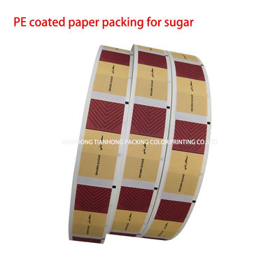 Papel especial para el embalaje de pimienta de diseño personalizado 58g papel recubierto de PE en forma de rollo