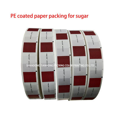 Papel especial para el embalaje de pimienta de diseño personalizado 58g papel recubierto de PE en forma de rollo