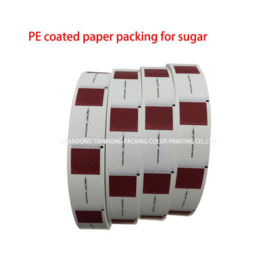 Papel especial para el embalaje de pimienta de diseño personalizado 58g papel recubierto de PE en forma de rollo
