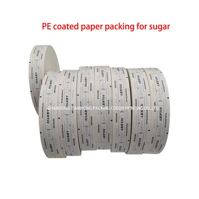 Papel especial para el embalaje de pimienta de diseño personalizado 58g papel recubierto de PE en forma de rollo
