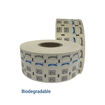 Rollo de película de embalaje de sal suave con impresión flexocrónica de tipo PE con papel revestido y papel suave