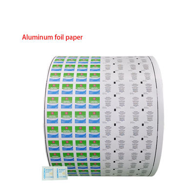 Envasado automático de 100 toneladas de papel de aluminio plástico laminado con película de rollo personalizado