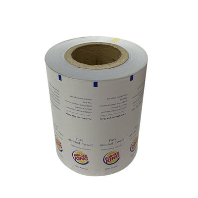 Envasado automático de 100 toneladas de papel de aluminio plástico laminado con película de rollo personalizado