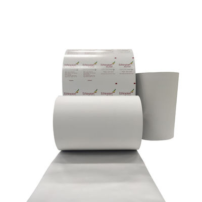 Tamaño personalizado de papel de papel de aluminio de plástico para mascotas PE Rollo de película de embalaje para toallitas Bzk