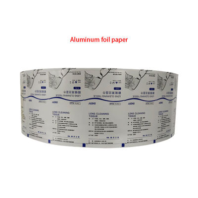 Tamaño personalizado de papel de papel de aluminio de plástico para mascotas PE Rollo de película de embalaje para toallitas Bzk