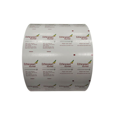 Tamaño personalizado de papel de papel de aluminio de plástico para mascotas PE Rollo de película de embalaje para toallitas Bzk
