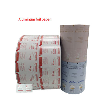 Tamaño personalizado de papel de papel de aluminio de plástico para mascotas PE Rollo de película de embalaje para toallitas Bzk