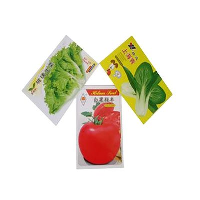 Sello térmico Bolsas de embalaje de semillas de vegetales de plástico personalizadas para la agricultura