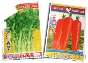 Sello térmico Bolsas de embalaje de semillas de vegetales de plástico personalizadas para la agricultura