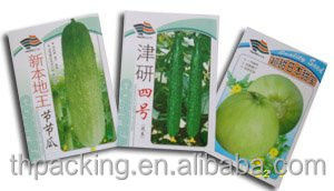 Sello térmico Bolsas de embalaje de semillas de vegetales de plástico personalizadas para la agricultura