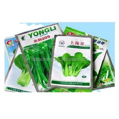 Sello térmico Bolsas de embalaje de semillas de vegetales de plástico personalizadas para la agricultura