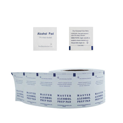 Tipo de pulpación de papel mecánico de papel de aluminio para el embalaje de una almohadilla de alcohol al 75%