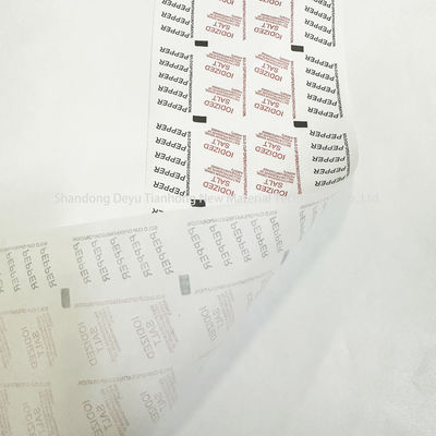 58g Tamaño de logotipo personalizado Rollo de película de embalaje con material laminado y papel especial