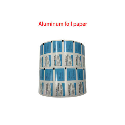 Papel de papel de aluminio impreso con flexografía para toallitas de yodo a granel