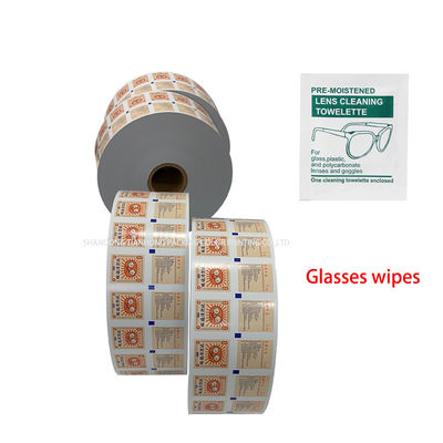 Embalaje de pastillas de alcohol 75% de papel laminado de papel de aluminio con impresión flexo