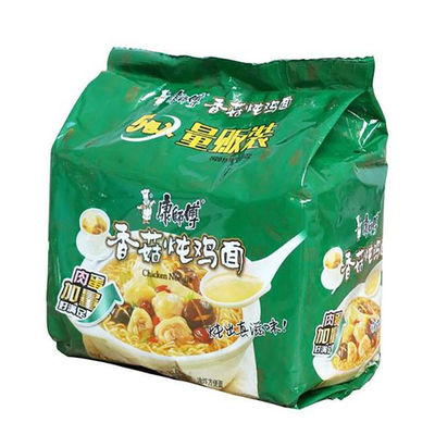 Envases de Ramen Instantáneo Noodles Envases de bolsas de plástico con bolsas laterales ISO9001 2015/CE