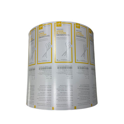 Envase imprimible Bzk Antiseptico Limpieza de papel de papel de papel de papel de aluminio para el método de laminación complejo