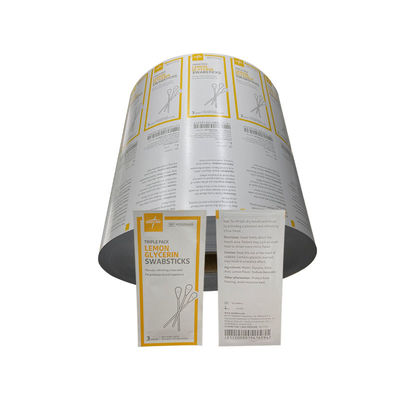 Envase imprimible Bzk Antiseptico Limpieza de papel de papel de papel de papel de aluminio para el método de laminación complejo
