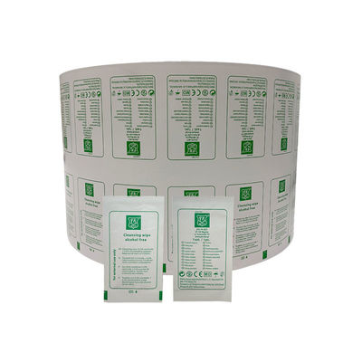 Envase imprimible Bzk Antiseptico Limpieza de papel de papel de papel de papel de aluminio para el método de laminación complejo