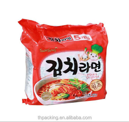 Bolsa con válvula Nongshim fideos instantáneos Bolsa de embalaje Logotipo Impresión y material duradero