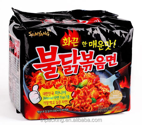 Bolsa con válvula Nongshim fideos instantáneos Bolsa de embalaje Logotipo Impresión y material duradero