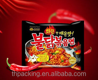 Bolsa con válvula Nongshim fideos instantáneos Bolsa de embalaje Logotipo Impresión y material duradero