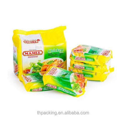 Noodles instantáneos Bolsas de plástico desechables BOPP/VMCPP Estructura del material PET/PE