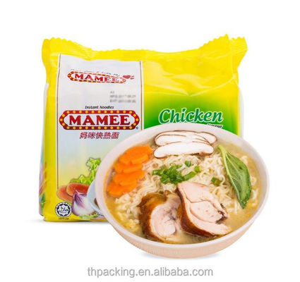 Noodles instantáneos Bolsas de plástico desechables BOPP/VMCPP Estructura del material PET/PE