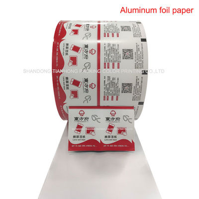 Impresión personalizada de papel de papel de papel de aluminio de sello térmico para limpieza de gafas