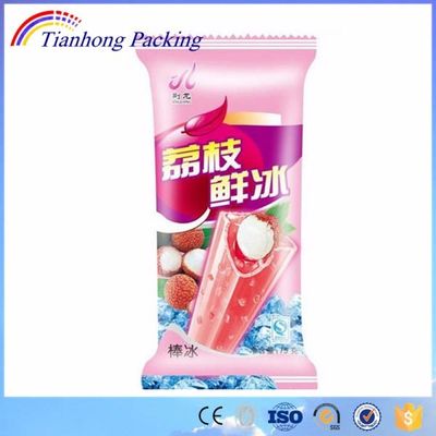 Embalaje de plástico Bopp para diseño personalizado Bolsa de embalaje de helados de postres congelados