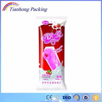 Embalaje de plástico Bopp para diseño personalizado Bolsa de embalaje de helados de postres congelados