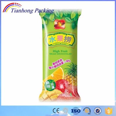 Embalaje de plástico Bopp para diseño personalizado Bolsa de embalaje de helados de postres congelados