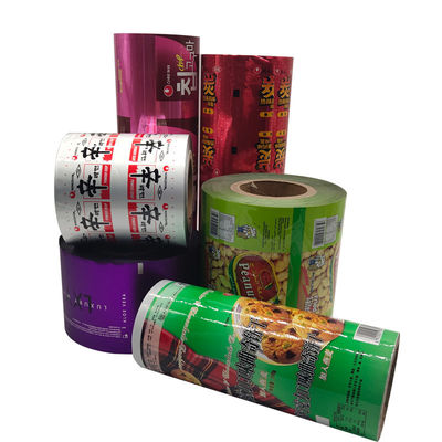 Embalaje de alimentos Película laminada de plástico con papel de aluminio