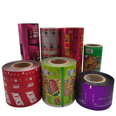 Embalaje de alimentos Película laminada de plástico con papel de aluminio