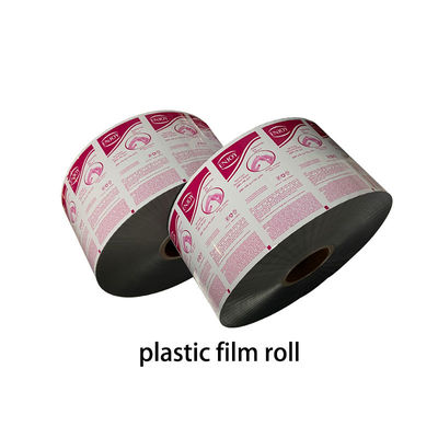 Película de papel plástico de embalaje de alimentos impresa a medida con el logotipo del cliente OEM
