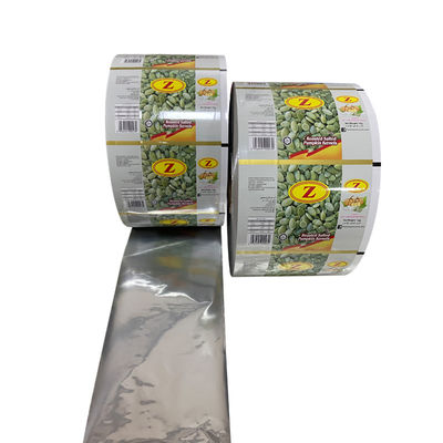 espesor de 40-150 micras logotipo personalizado laminado CPP OPP papel de aluminio de alimentos de embalaje rollos de películas
