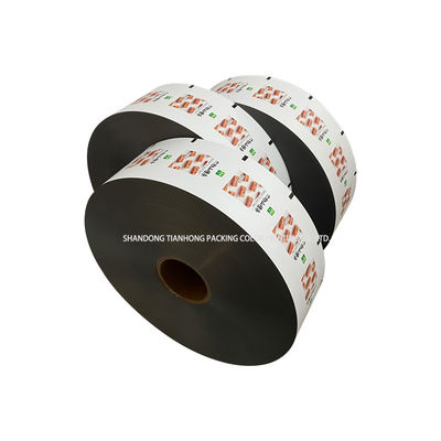 Embalaje de alimentos Impreso a medida Material de papel metálico de aluminio para bocadillos Películas de rollo de plástico