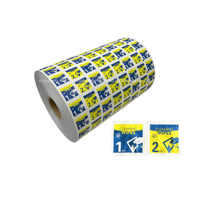 65 gms VMCPP / papel de papel de aluminio para limpieza toallitas 30-1100mm ancho 0-9 color de impresión