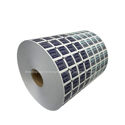 Papel y cartón Material de rollo laminado de aluminio para la impresión de logotipos flexográficos